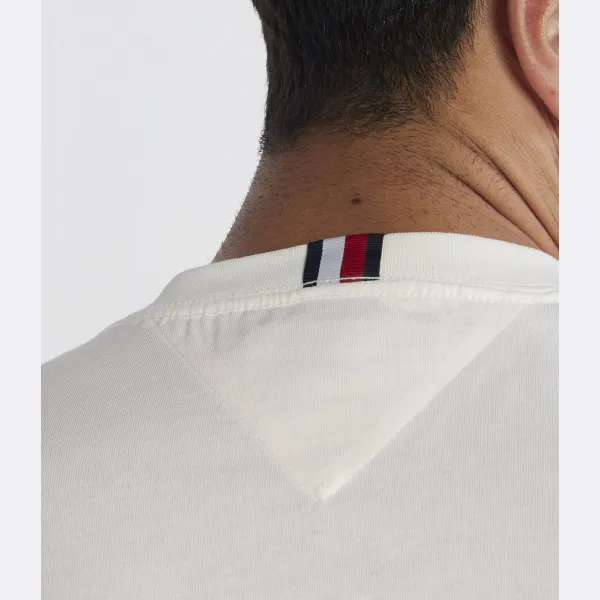 Футболка свободного кроя с монотипией и вышивкой Tommy Hilfiger, белый — фото 4