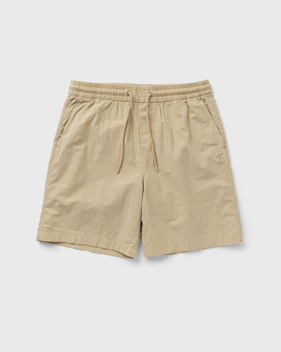 

Шорты Calvin Klein Jeans Textured Cotton Short, цвет pale khaki