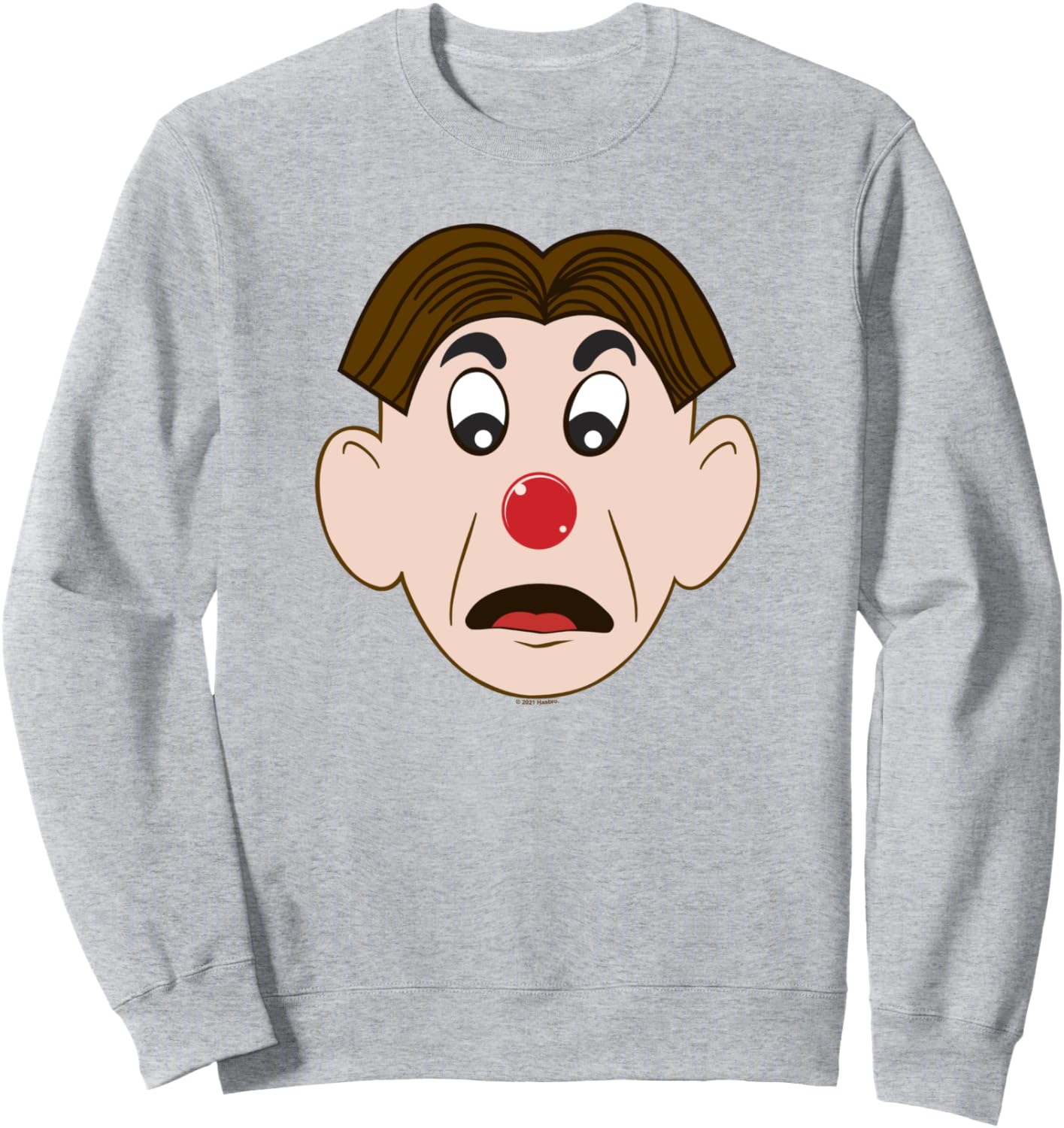 

Винтажная толстовка с большим лицом Операция Хэллоуин Operation, серый