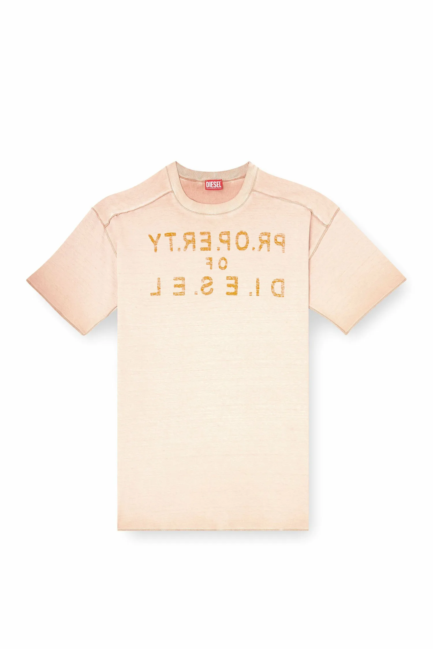 Мужская футболка T-LOOK Diesel, Beige and other shades — фото 4