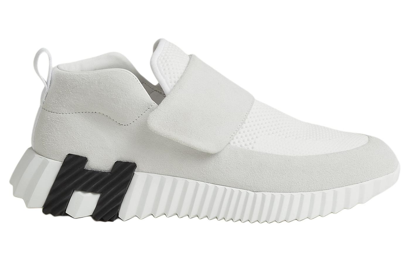Женские кеды H Low-Top Casual бело-серые HERMES — фото 2