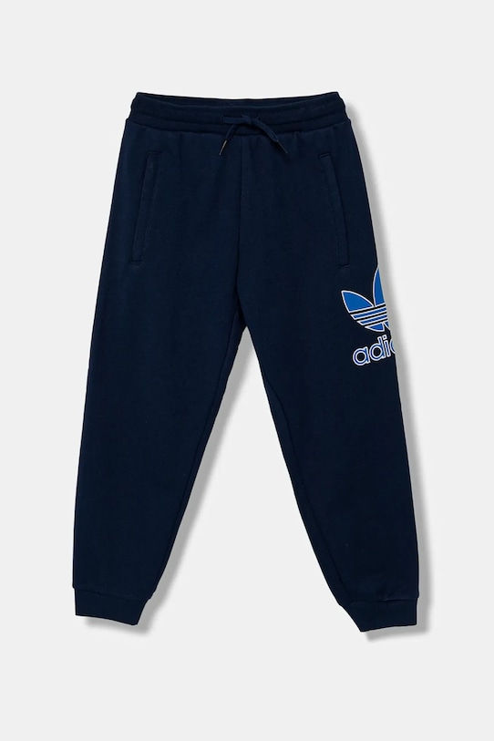 

Детские хлопковые спортивные брюки Adidas Originals, темно-синий