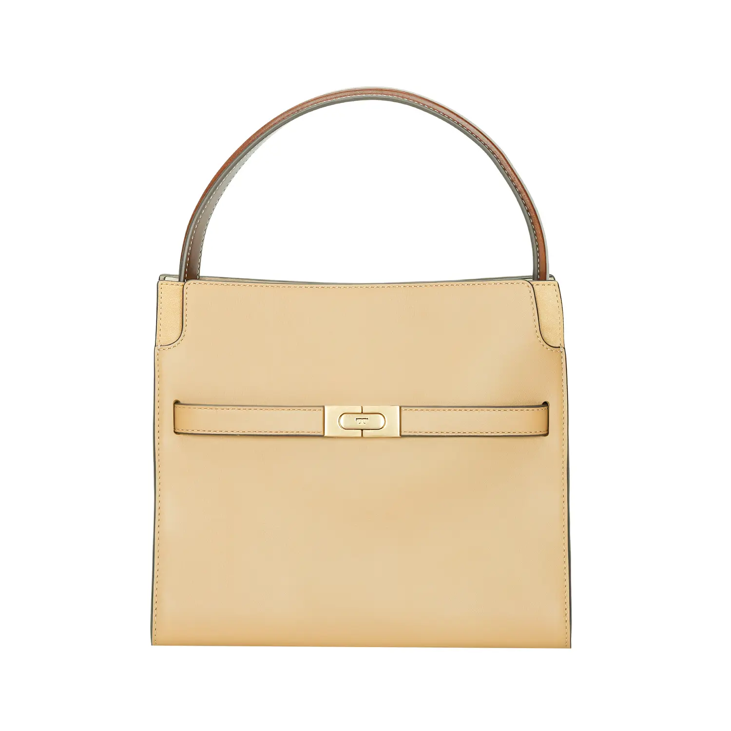 

Сумка Lee Radziwill из коровьей кожи, через плечо, кросс-боди Trumpets Women's темный песочный коричневый TORY BURCH, Set (Bag+Dust Bag)