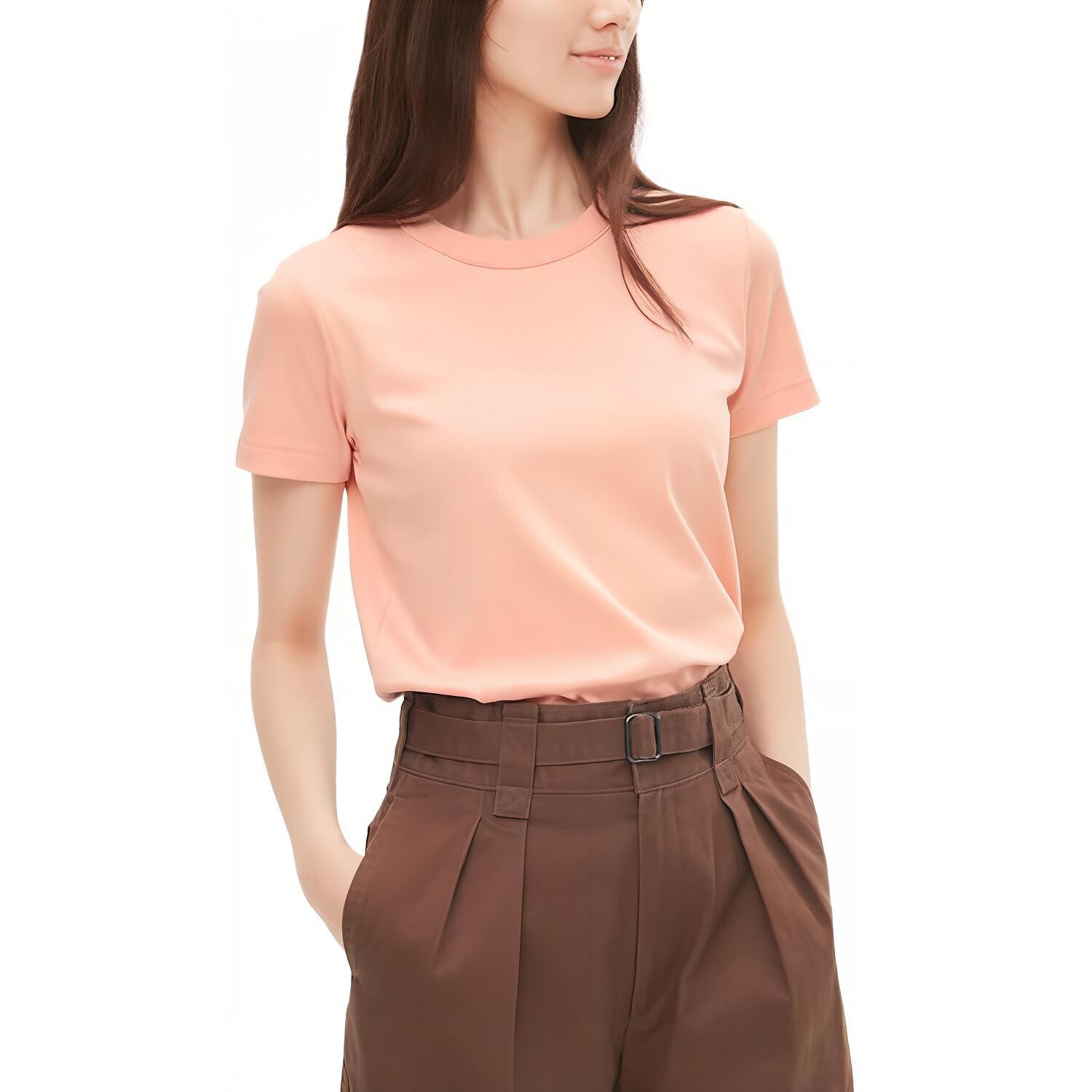 

Футболка U Collection женская розовая Uniqlo