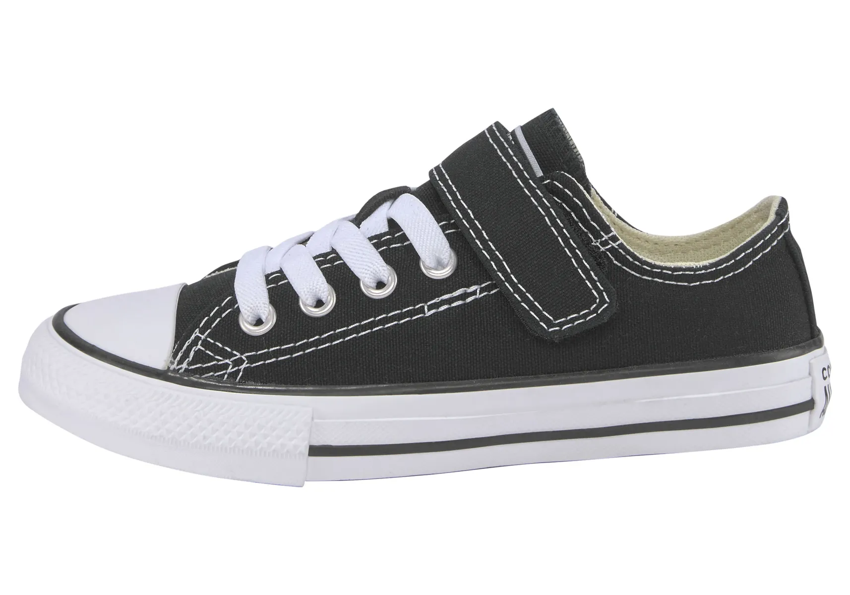 Кроссовки Converse "CHUCK TAYLOR ALL STAR 1V EASY-ON Ox", на застежке-липучке, черный — фото 2