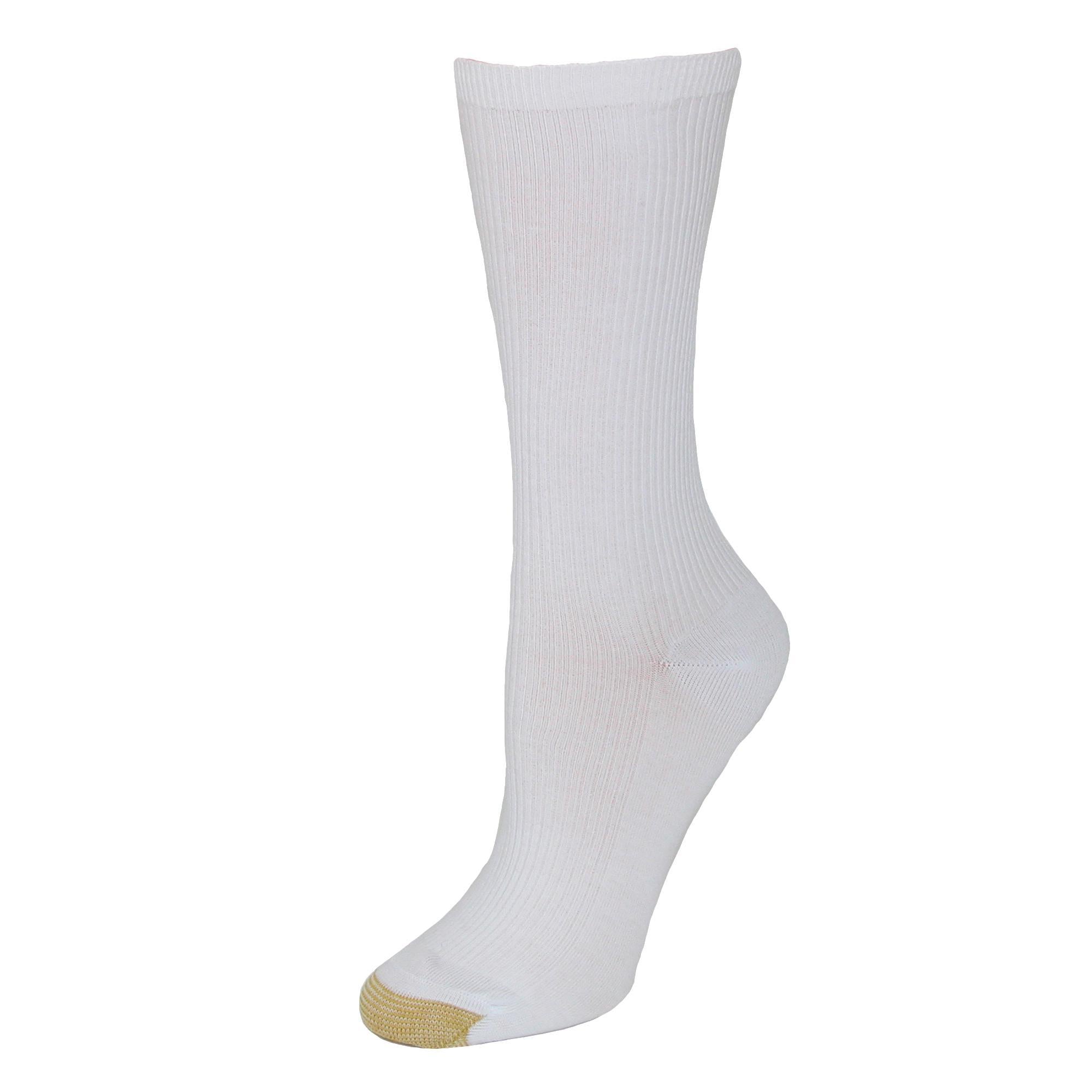 

Женские необтягивающие ребристые носки (3 пары в упаковке) Gold Toe, белый