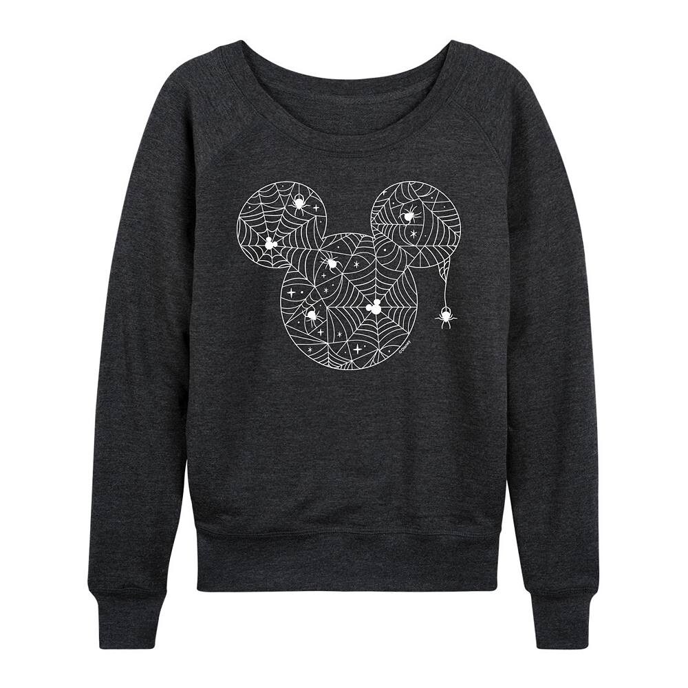 

Легкий женский свитшот из френч терри Disney's Mickey Mouse с паутиной, цвет Heather Charcoal