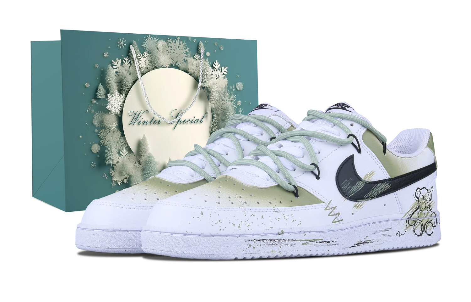 

Мужские кроссовки для скейтбординга Nike Court Vision 1, White