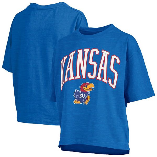 

Женская оверсайз футболка с принтом Kansas Jayhawks Pressbox