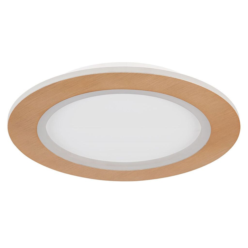 

Светодиодный потолочный светильник, металл, имитация дерева, D 40 см Globo Lighting