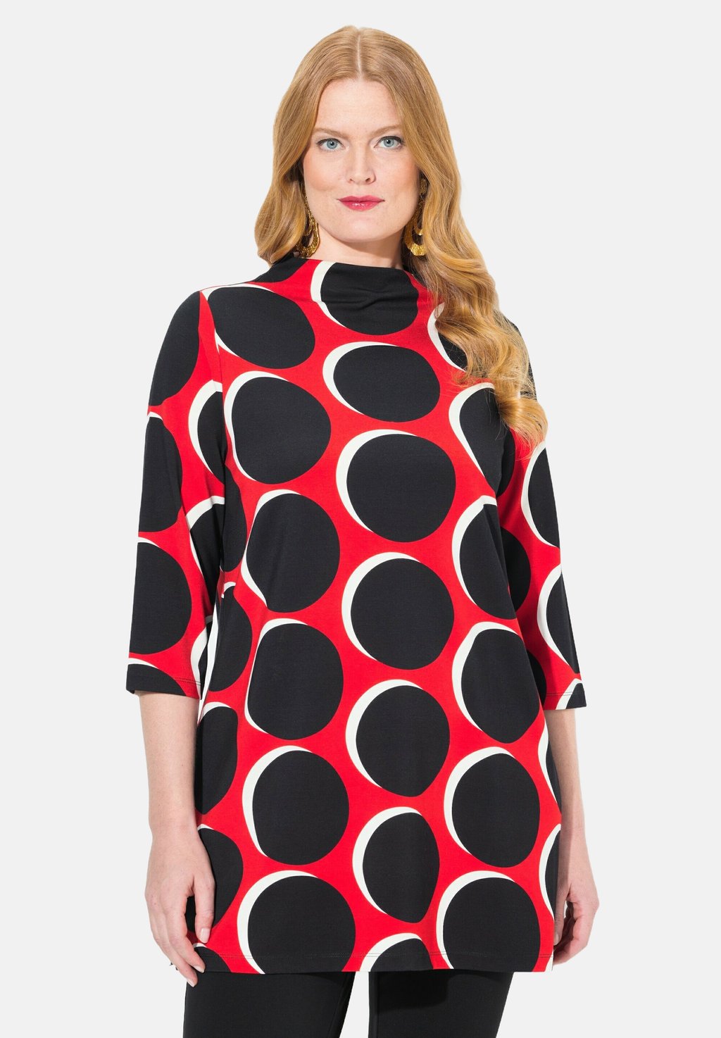 

Футболка с длинным рукавом POLKA DOT 3/4 SLEEVE Ulla Popken, красный