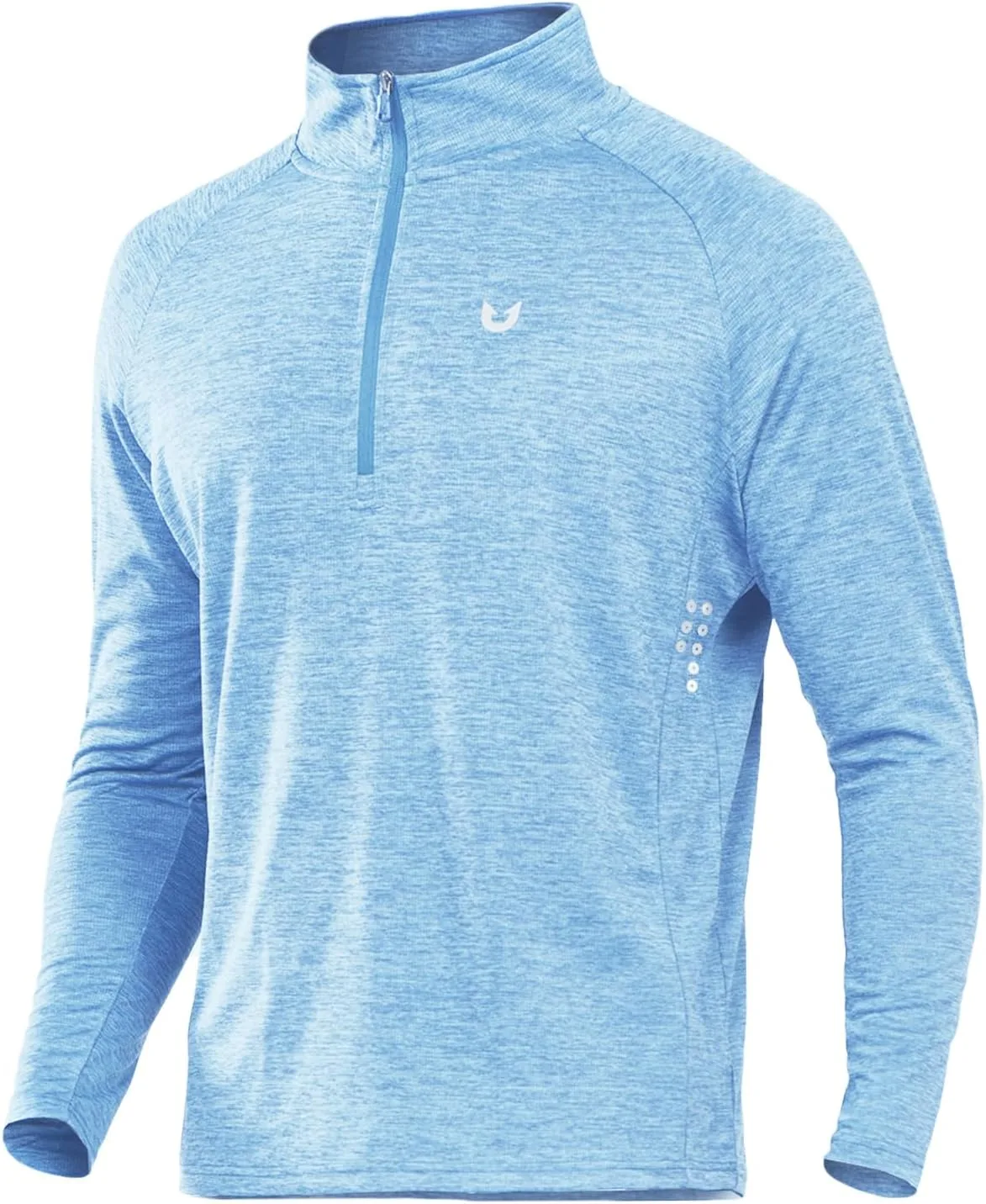 

NORTHYARD Quarter Zip Pullover мужская беговая футболка с длинным рукавом, влагоотводящая, быстросохнущая