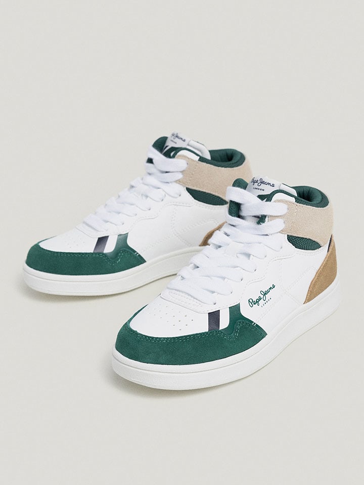 

Высокие кроссовки Pepe Jeans FOOTWEAR, цвет weiß/grün