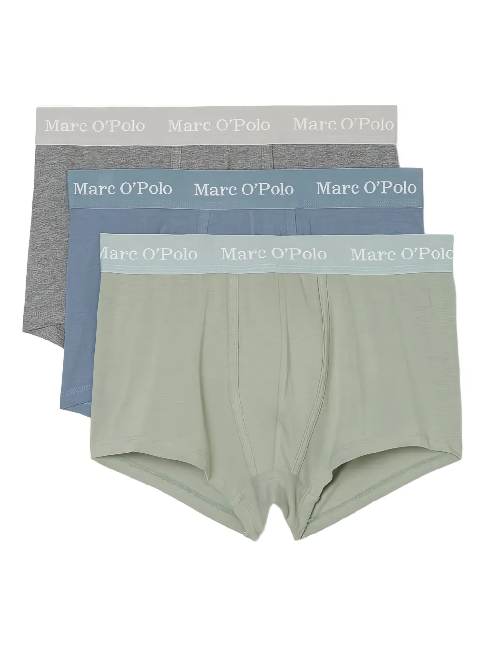 

Комплект из трех боксеров с логотипом Marc O'Polo, серый