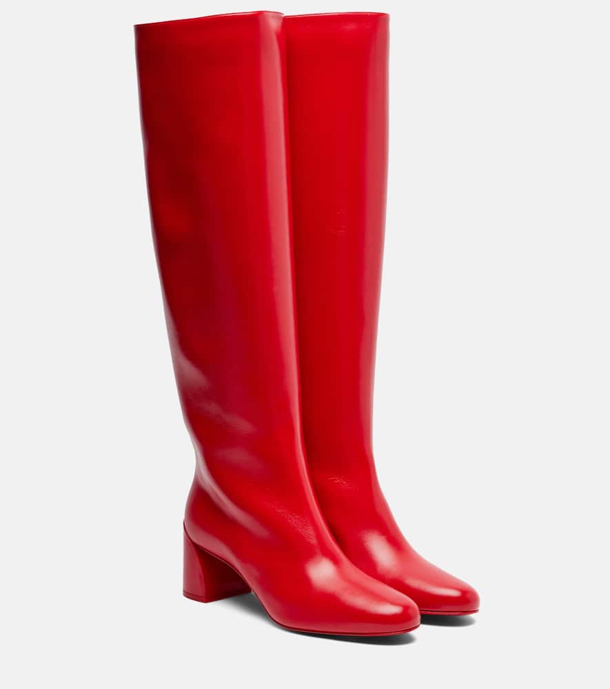 Ботинки Janitta 55 до колена из кожи Christian Louboutin, Loubi
