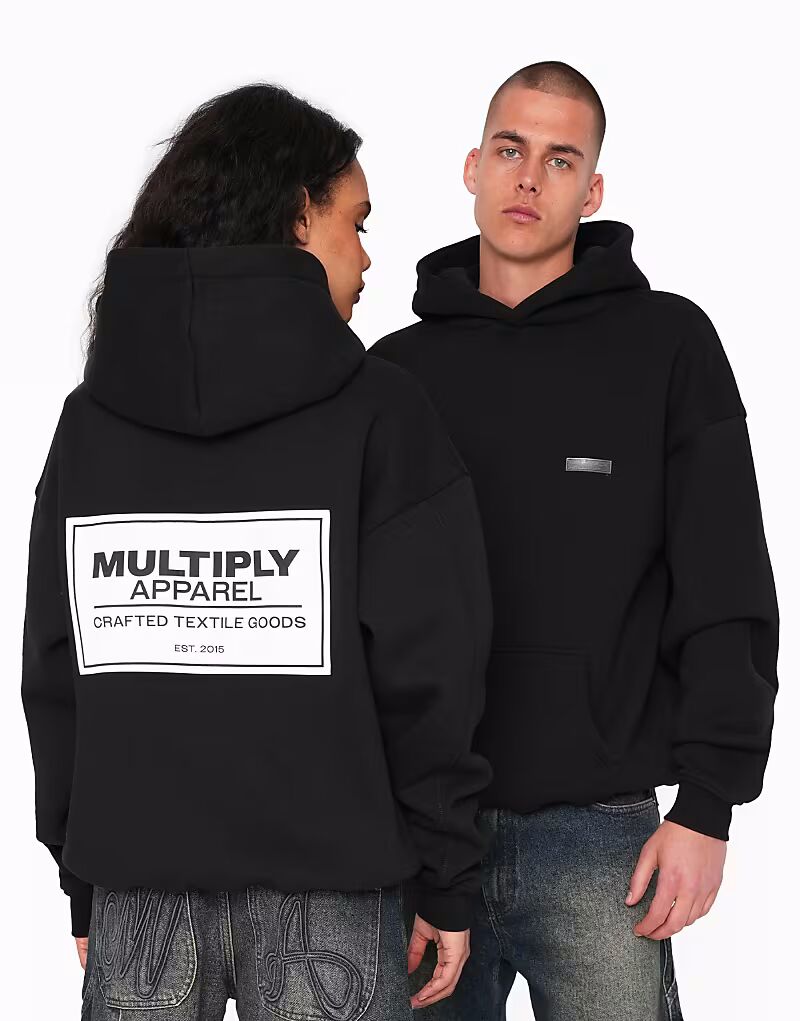 

Multiply Apparel - толстовка свободного кроя черного цвета с графическим принтом