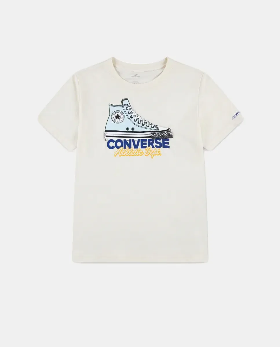 Футболка с изображением кроссовок Converse, белый