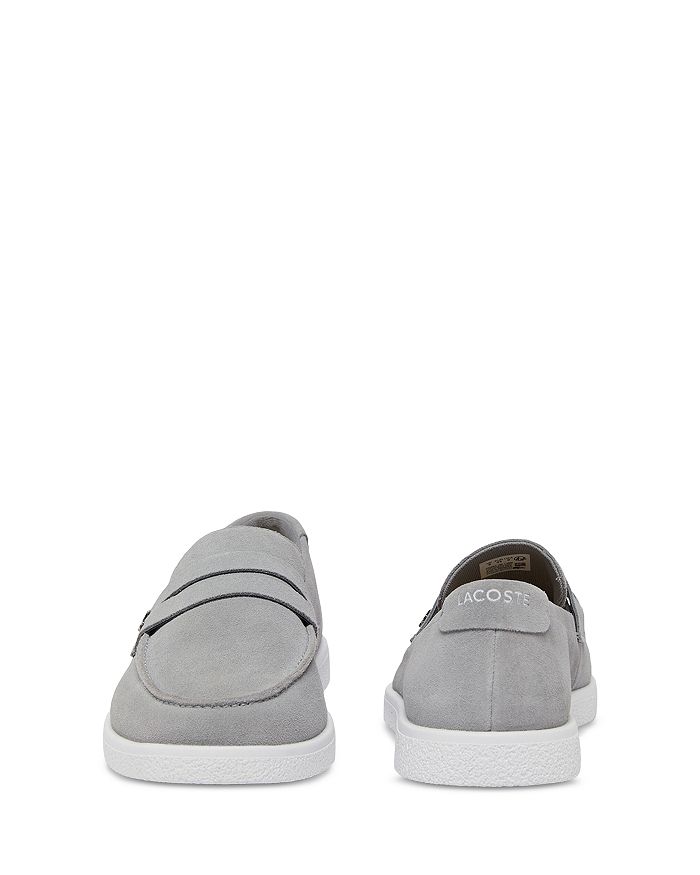 Мужские лоферы Cochet из замши на подкладке Lacoste, серый — фото 3