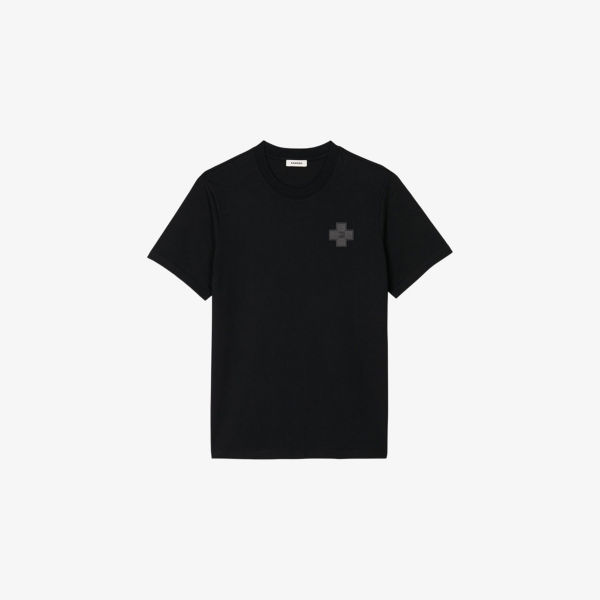 

Хлопковая футболка с круглым вырезом Cross patch Sandro, мультиколор