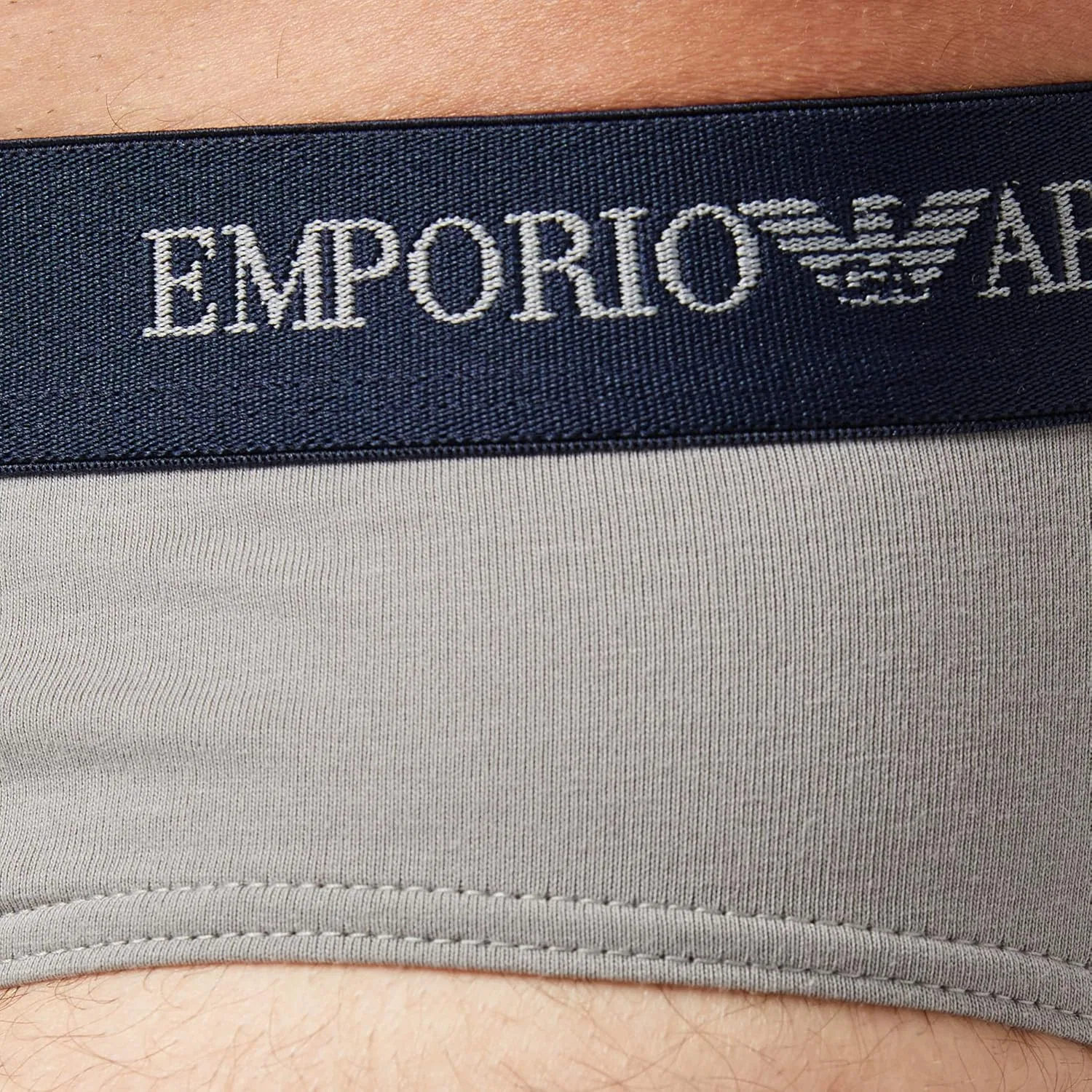 Боксеры 2-pack Emporio Armani серый, морской — фото 3
