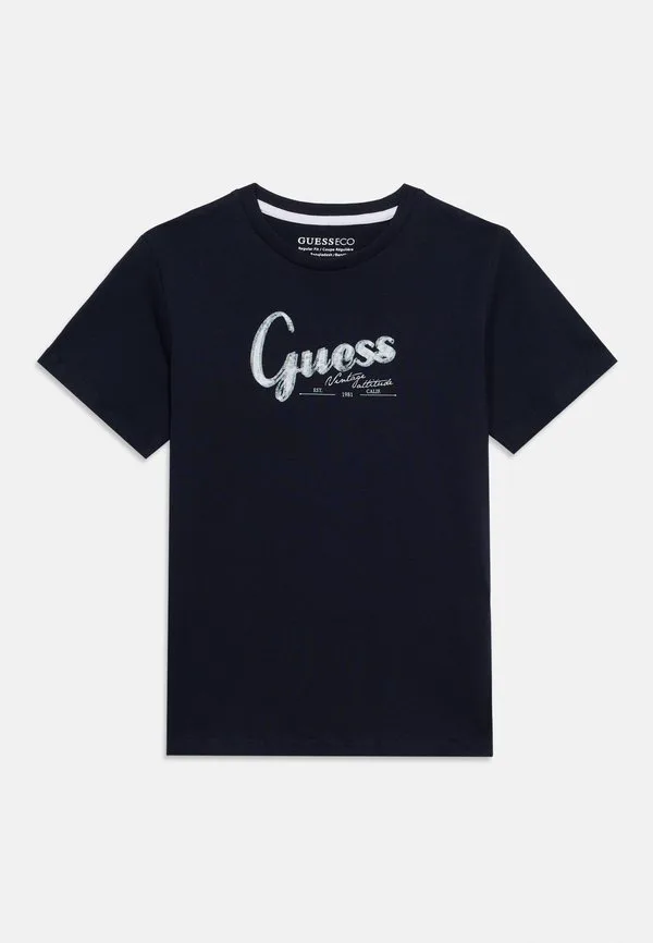 Детская футболка унисекс с принтом Guess, Smart Blue — фото 3