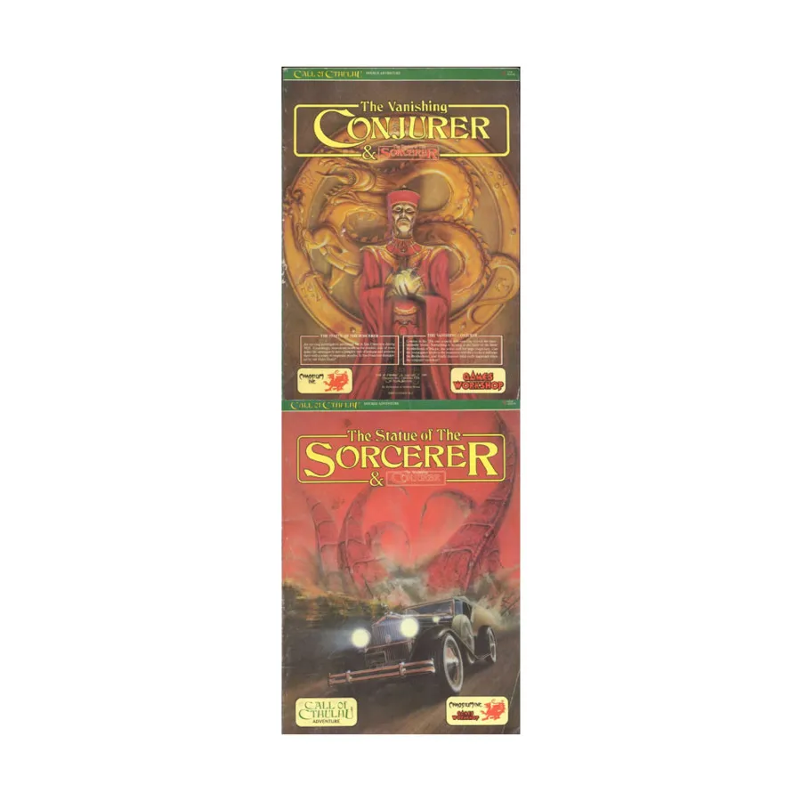 

Statue of the Sorcerer & The Vanishing Conjurer, Call of Cthulhu - Adventures & Modules (Chaosium 1st-5.5 Editions), мягкая обложка