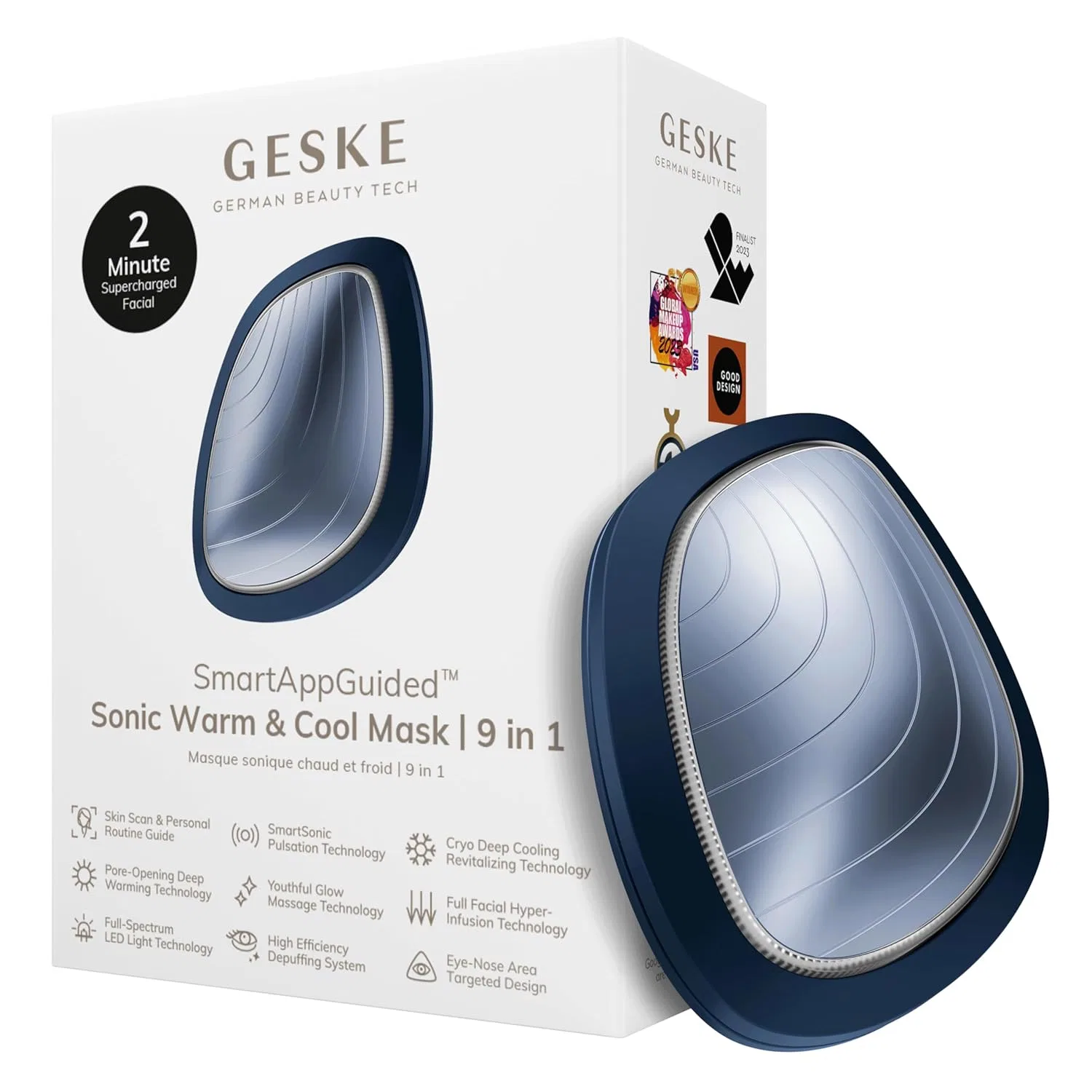 Маска для лица Geske — LED- «SmartAppGuided Sonic Warm & Cool Mask 9 in » от ‎ , Midnight