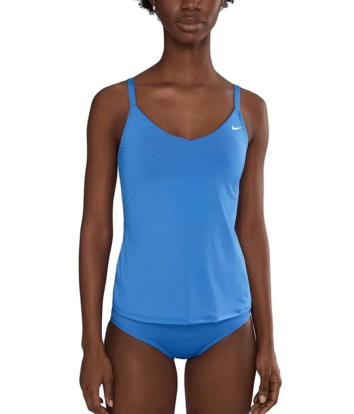 Танкини V-образный вырез Effortless Essential Nike, Blue Crystal