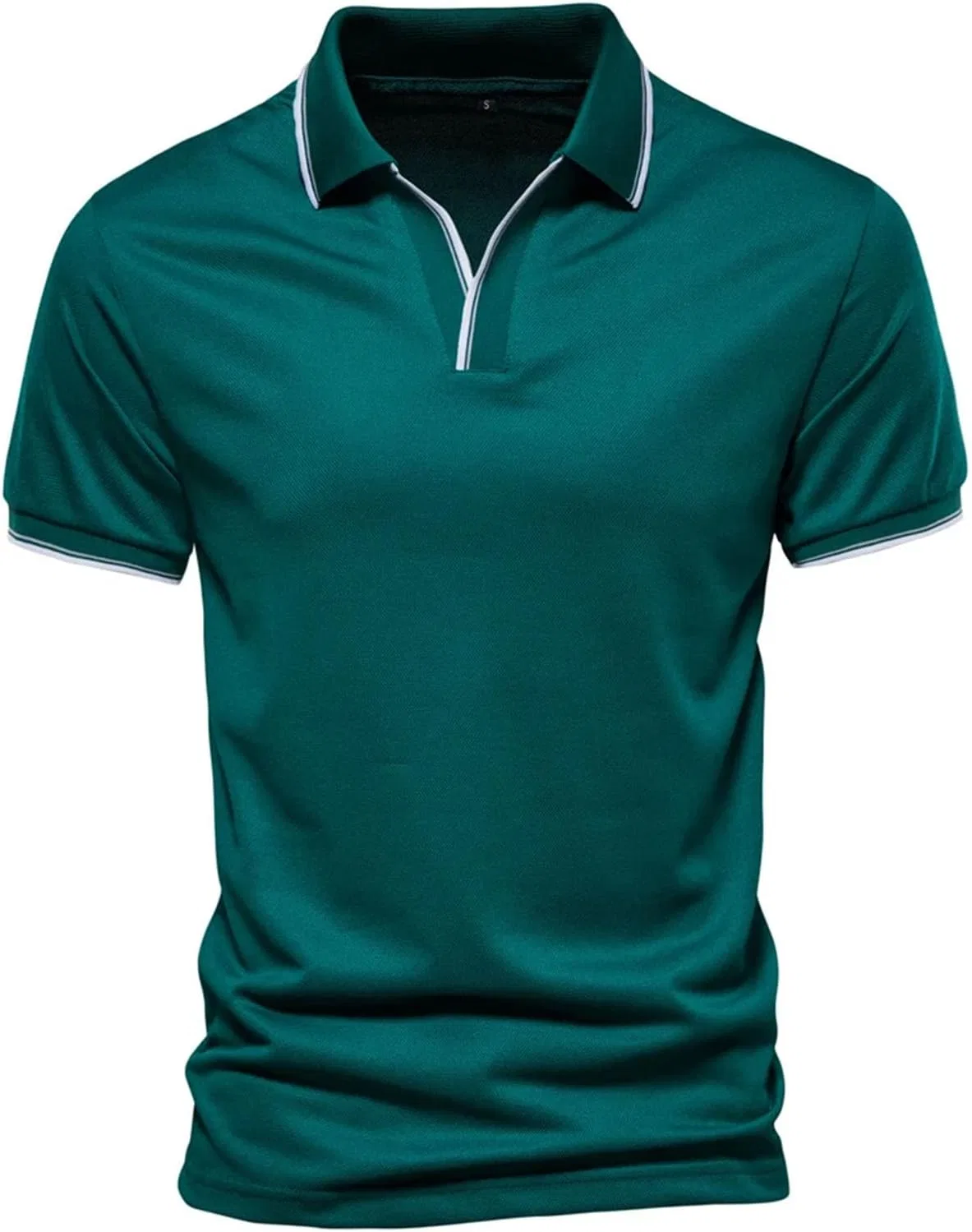 Спортивная поло с воротником, бренд Generic, цвет Sn-pl105-light Blue — фото 3