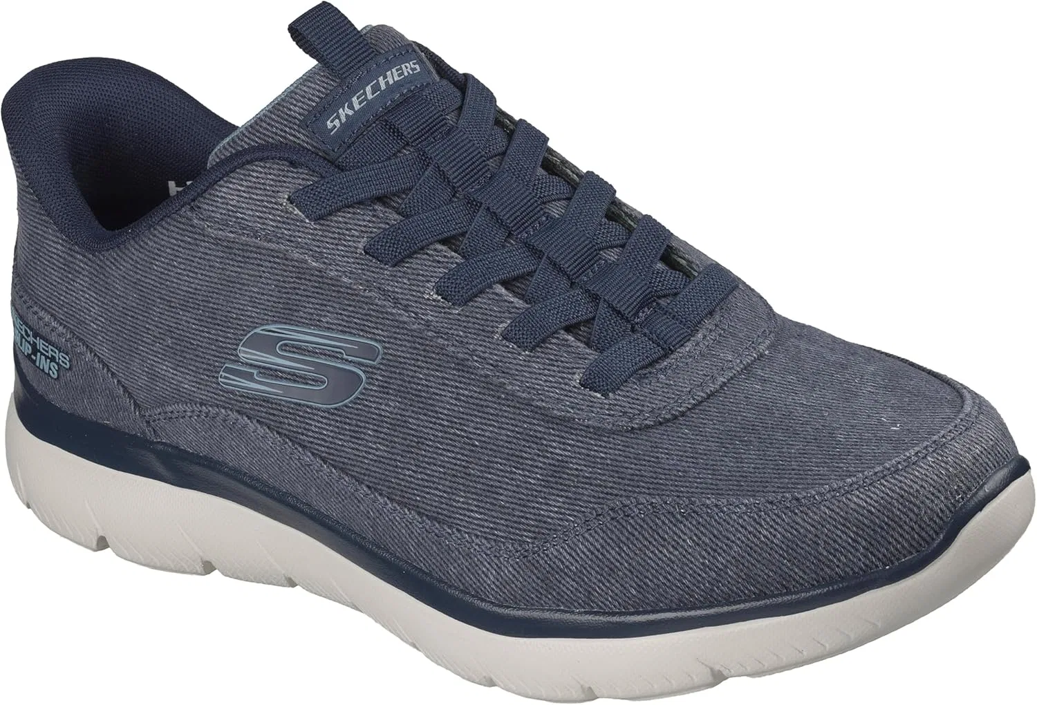 Мужские кроссовки Skechers Summits из парусины с технологией Hands Free, Marineblau — фото 4