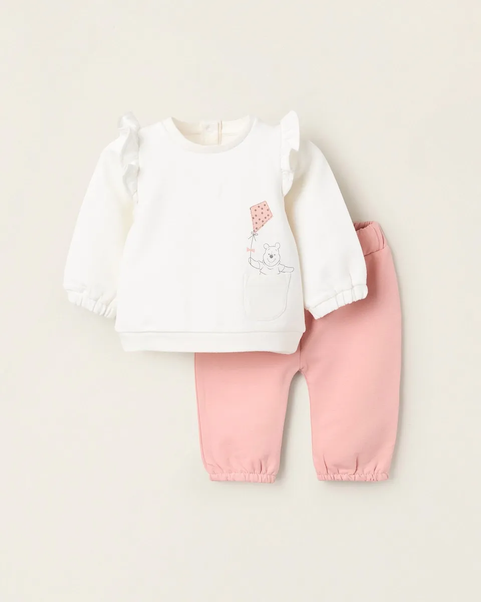 

Детский спортивный костюм на вешалке с оборками и мотивом Винни-Пуха Zippy, розовый