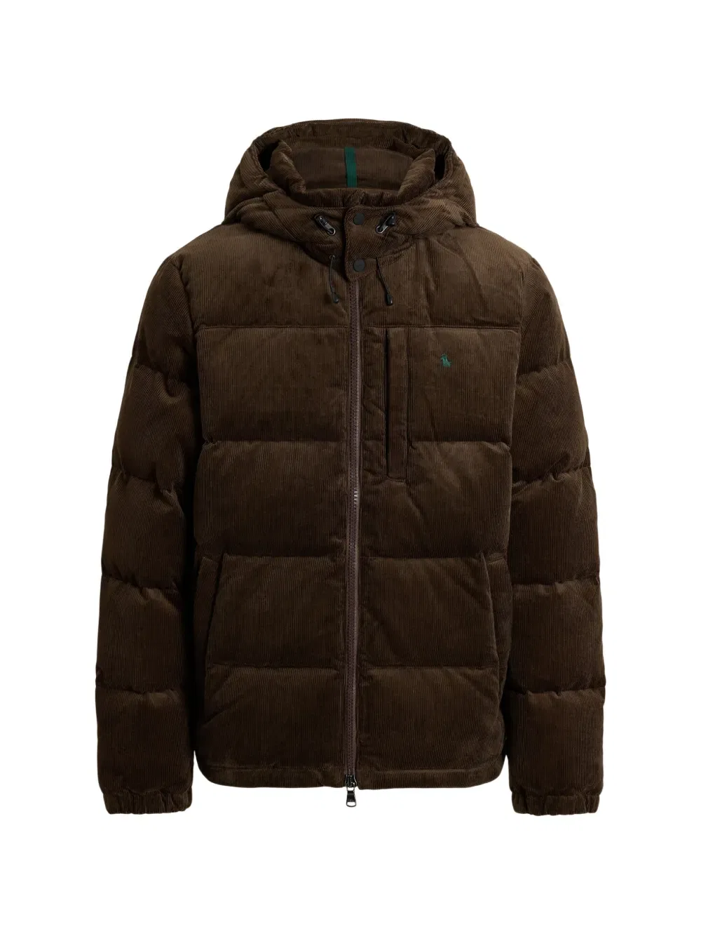 Куртка с капюшоном из вельвета Polo Ralph Lauren, коричневый
