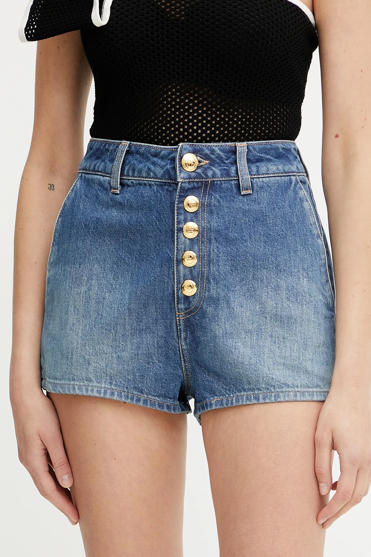 

Джинсовые шорты Elisabetta Franchi, синий