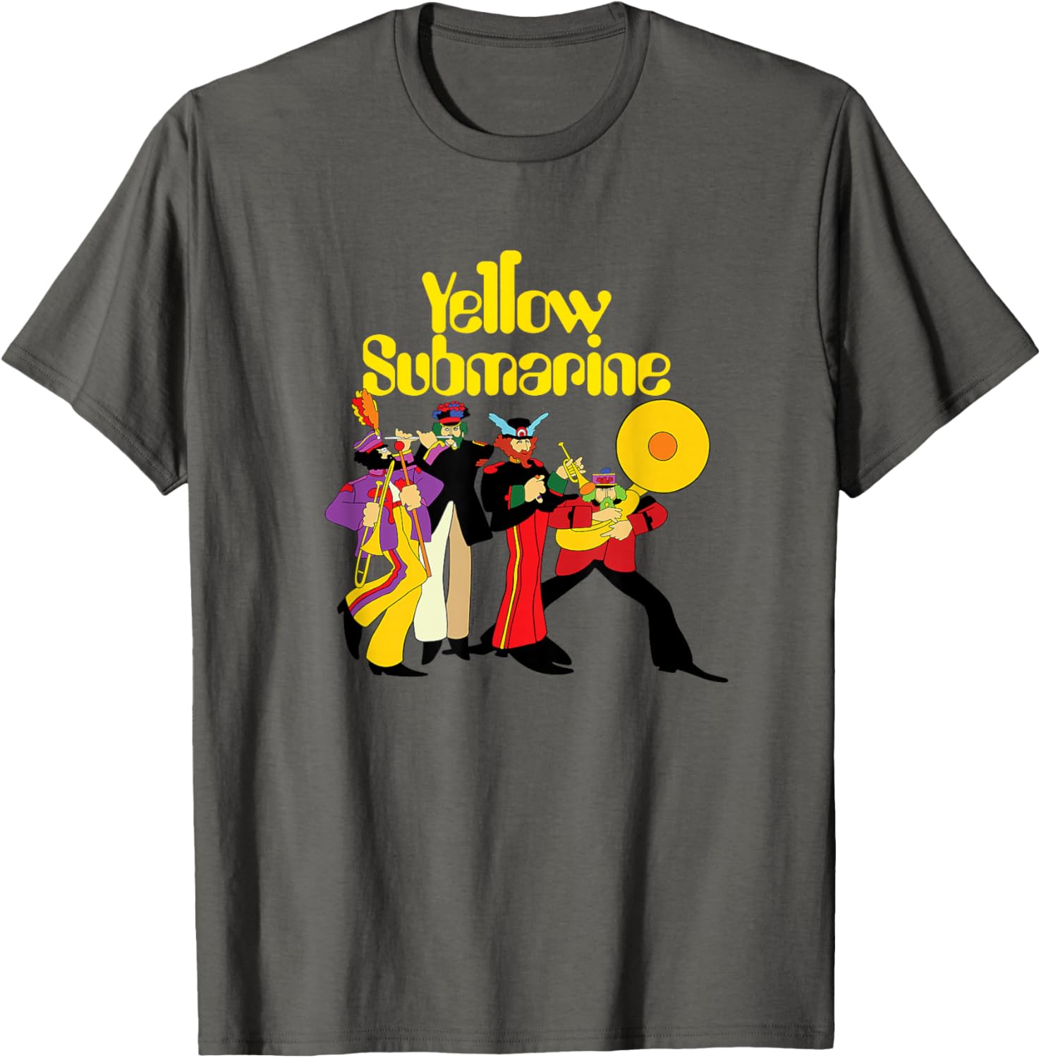 

Футболка The Beatles - Yellow Submarine, асфальтово-серый