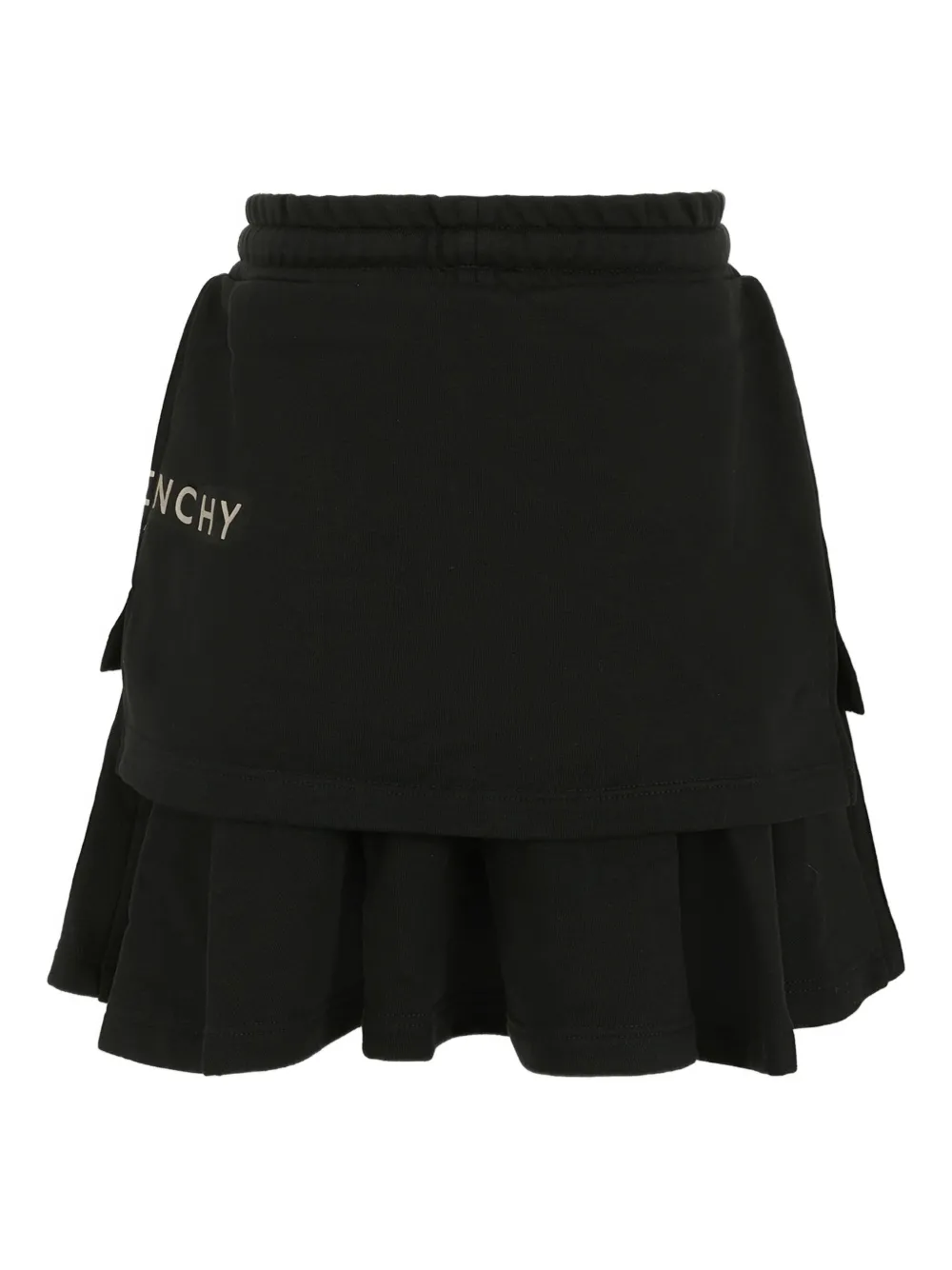 Многослойная юбка с оборками Givenchy Kids, черный — фото 2
