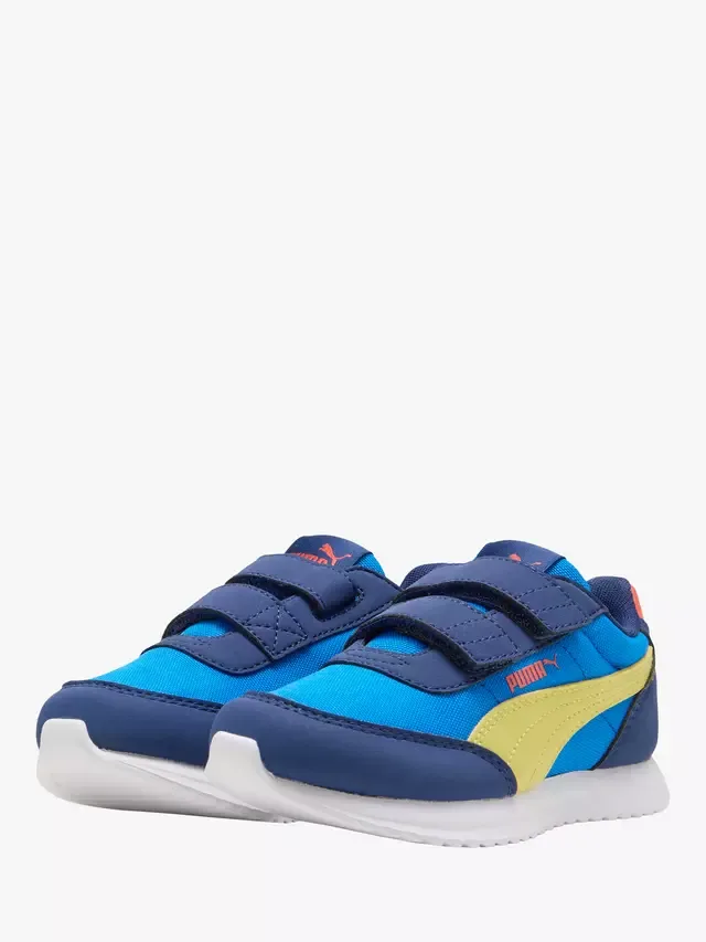 Детские кроссовки R78 Lightwind из смешанной кожи, сине-разноцветные PUMA — фото 2