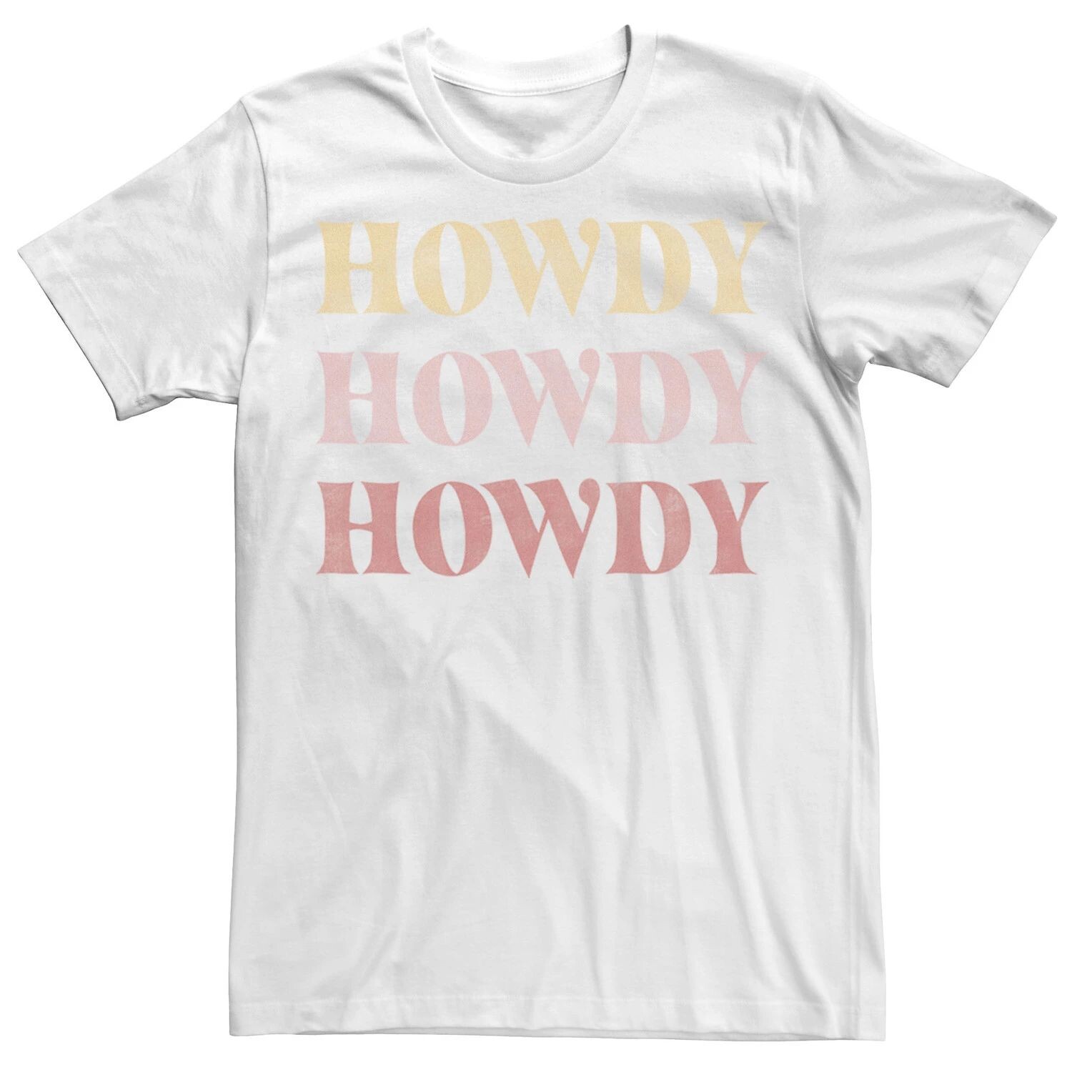 

Мужская модная футболка с надписью Howdy Licensed Character