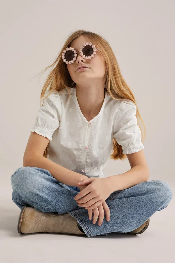 Блуза We Fashion, цвет светло-бежевый — фото 2