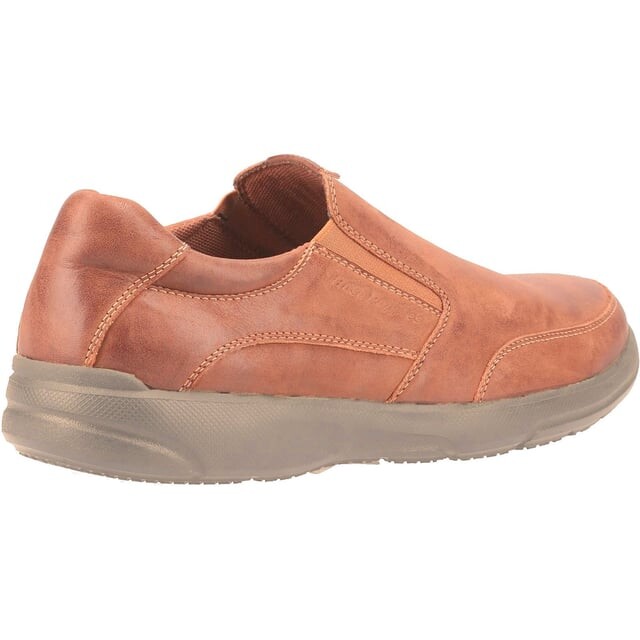 Мужские кожаные туфли-слипоны Aaron Hush Puppies, коричневый — фото 2
