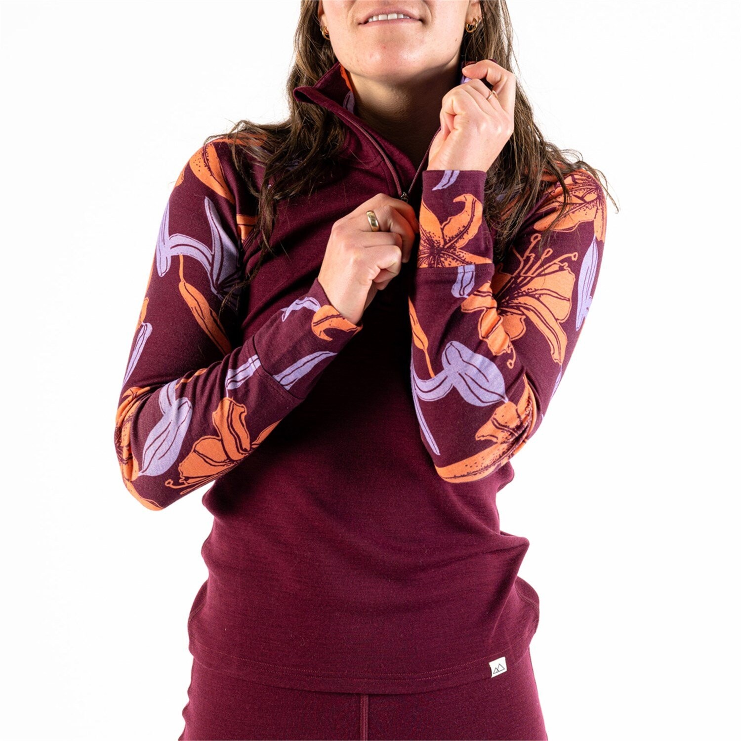 

Топ Wild Rye Hailey Half-Zip, цвет Lily/Plum