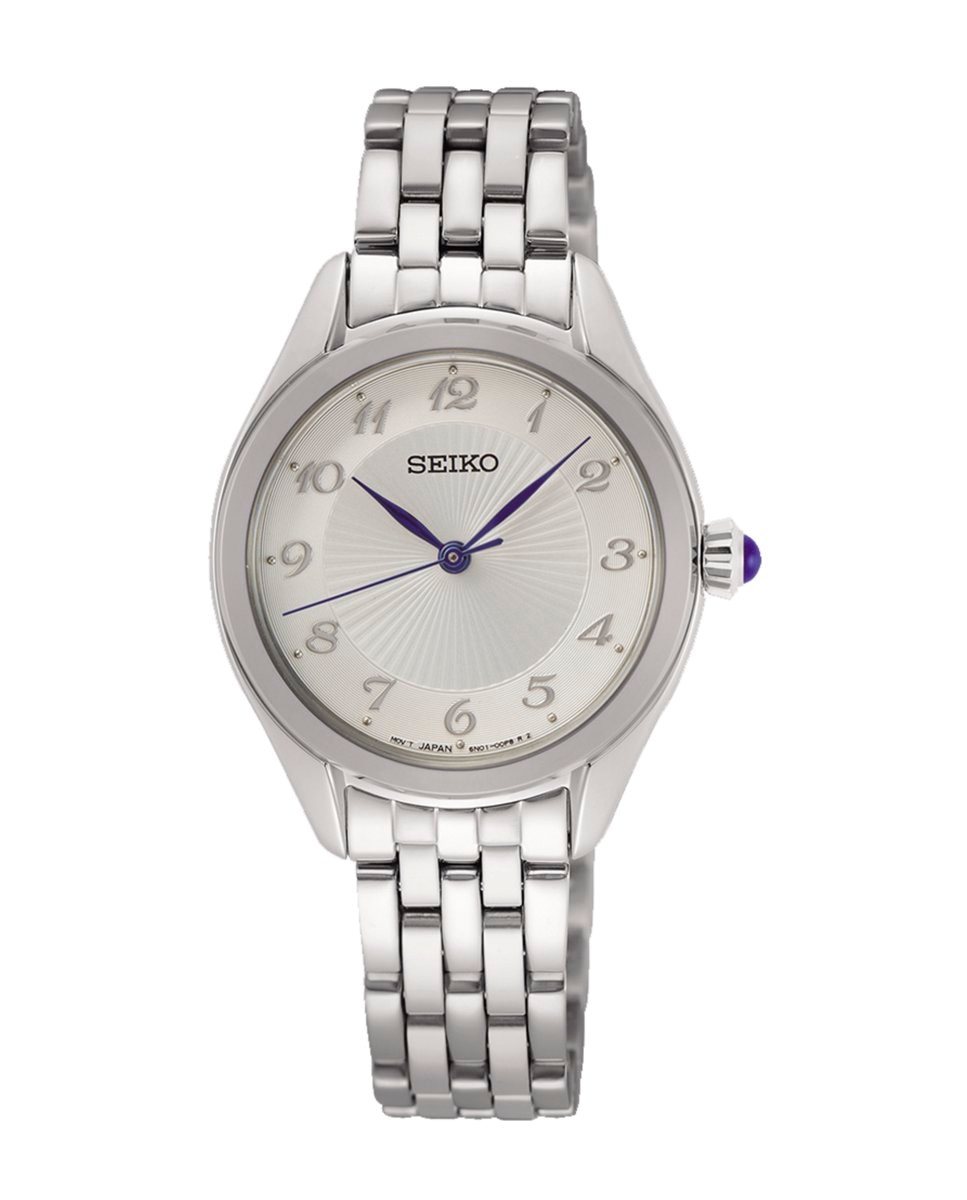 

Женские часы SUR379P1 со стальным и серебряным ремешком Seiko, серебро