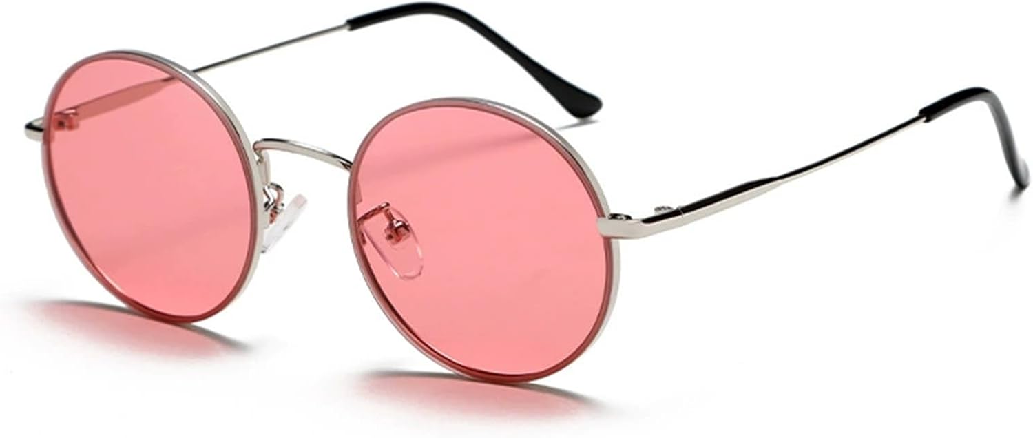 

Круглые солнцезащитные очки для женщин в стиле ретро-винтаж, круглая оправа, нержавеющая сталь, защита от УФ-излучения UV400, антибликовые, бохо, фестивальные очки, B,1 Bubmari, B