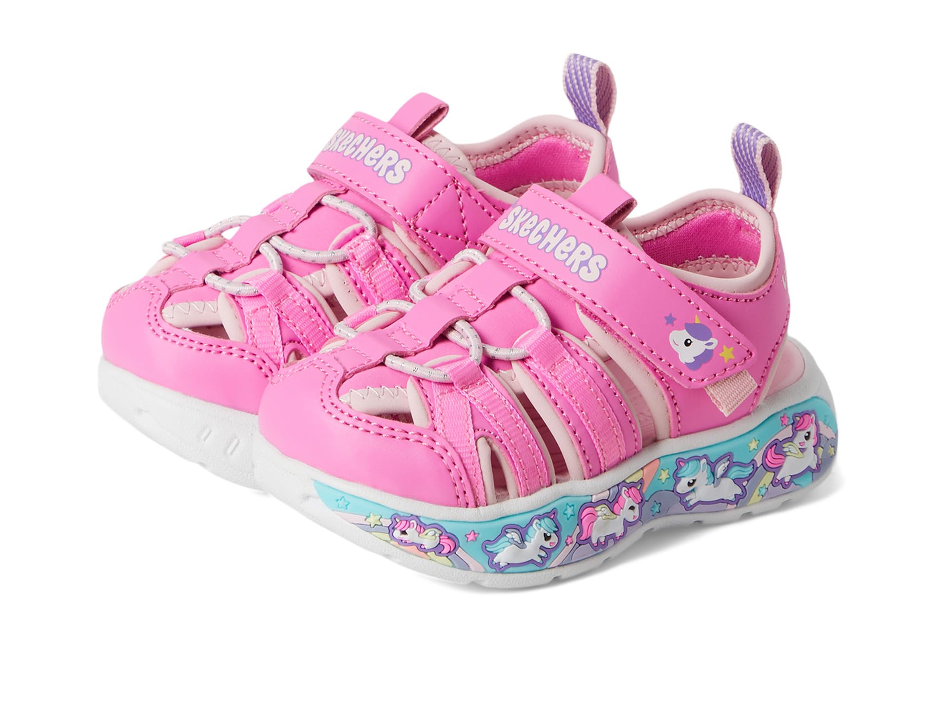 

Сандалии SKECHERS KIDS Play Scene Splash - Cute Crew 303162N, цвет Pink/Light Pink