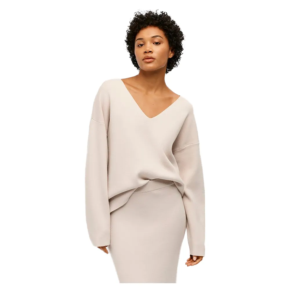 

Свитер Object Reynard v neck, бежевый