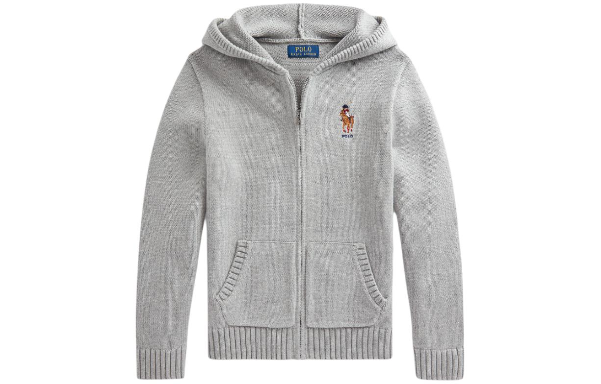 Свитер Хизер Грей для детей Polo Ralph Lauren, heather серый — фото 3