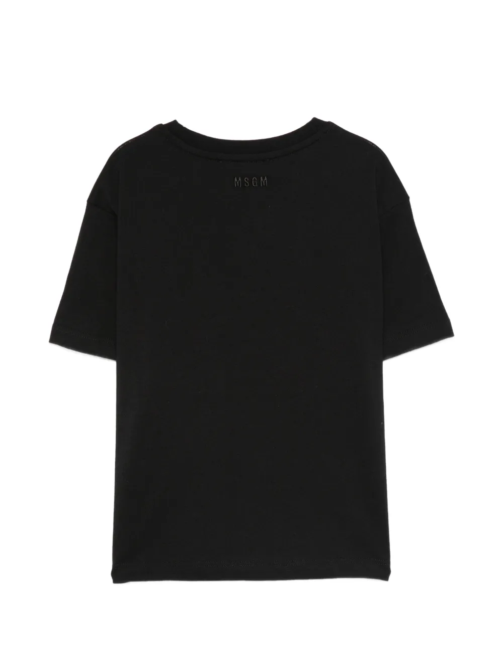 Футболка с круглым вырезом Msgm Kids, черный — фото 2