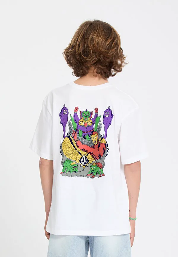 Футболка с принтом tee ben sanair 2 Volcom, White