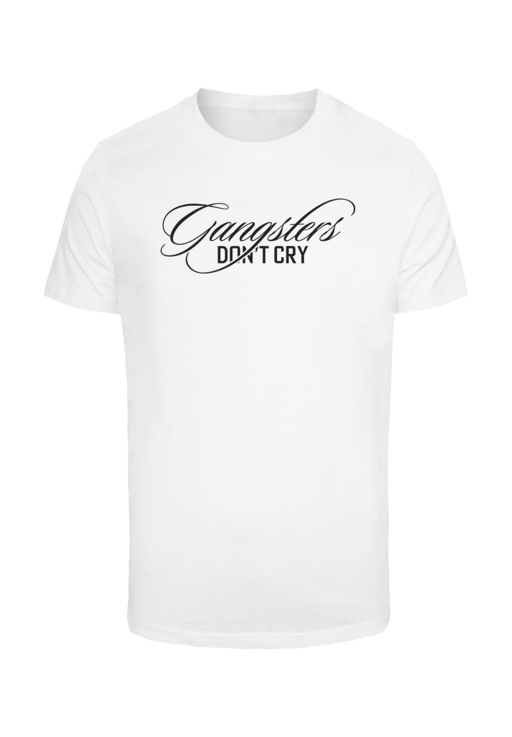 

Футболка с принтом GANGSTERS DONT CRY Mister Tee, белый