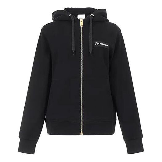 

Свитер retro classic plaid cardigan hoodie black Burberry, черный
