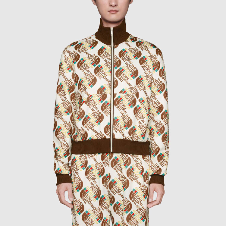 Куртка мужская The North Face X Gucci, слоновая кость — фото 3